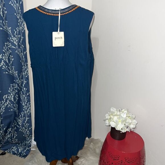 NEW Perch by Blu Pepper Bohemian Boho Shift Dress Sleeveless Tassels sz 3X - Picture 3 of 8